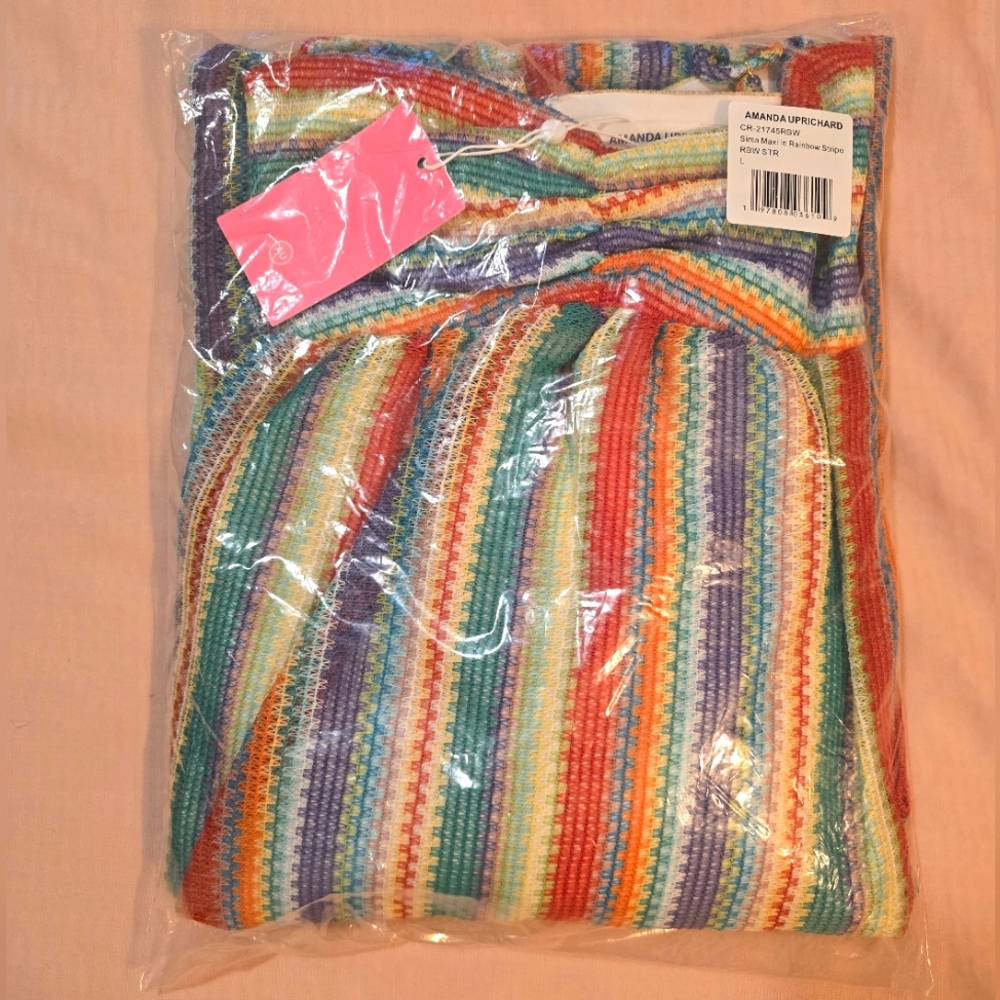 Amanda Uprichard Multicolor Striped Maxi Dress - Picture 11 of 11